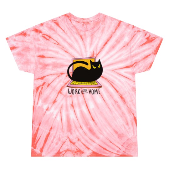 Discover Work From Home And Love Your Cat - Work From Home Cat - Tie Dye T Shirts