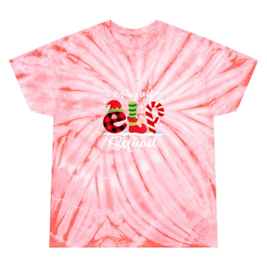 Discover Payroll Elf Squad Christmas Payroll Manager Matching Tie Dye T Shirts