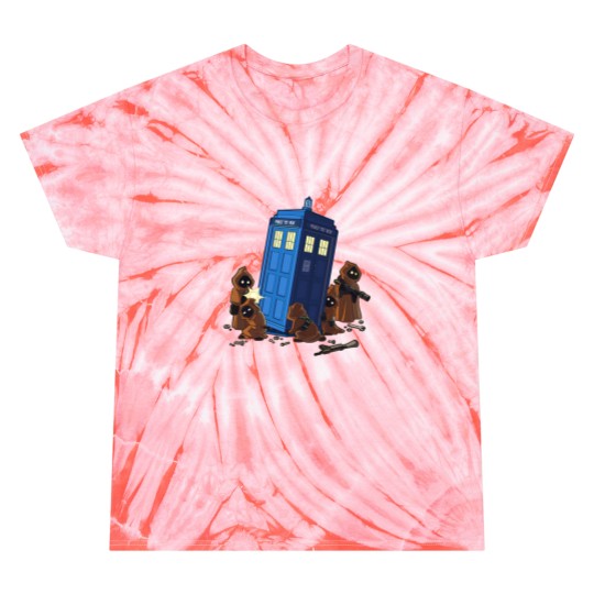 Discover JAWA Steals DOCTOR WHO Mens Tie Dye T Shirts, Tardis Police