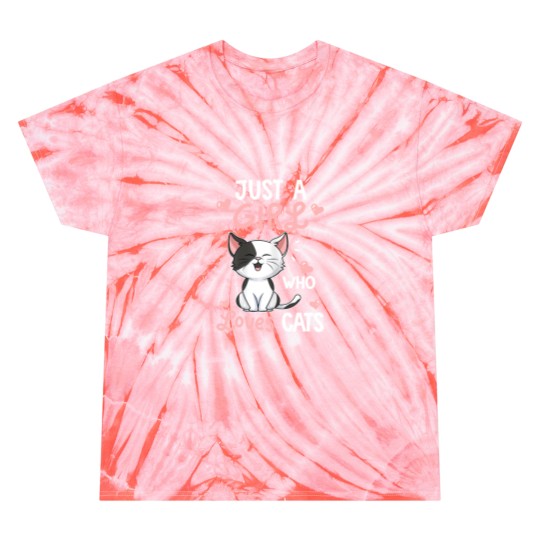 Discover Just A Girl Who Loves Cats Cute Cat Lover Gifts Tie Dye T Shirts