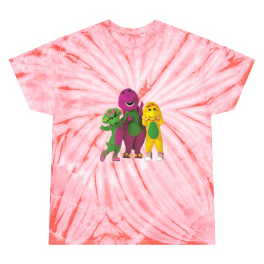 Discover Barney The Dinosaur and Friends Tie Dye T Shirts