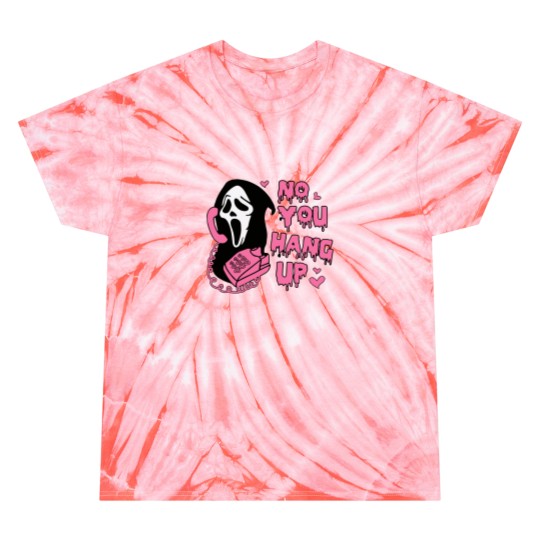 Discover Funny Ghost Face Tie Dye T-Shirts - No You Hang Up Design