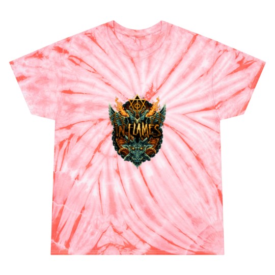 Discover In Flames Tie Dye T Shirts - Metal Band Tie Dye T Shirts - Only for the Weak