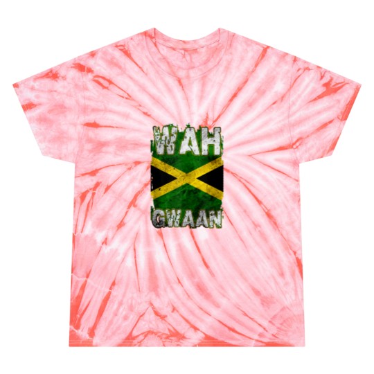 Discover Jamaica Tie Dye T Shirts Wah Gwaan Rasta Cool Distressed Jamaican Flag Tie Dye T Shirts
