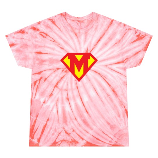 Discover Letter M Superhero Symbol Tie Dye T Shirts