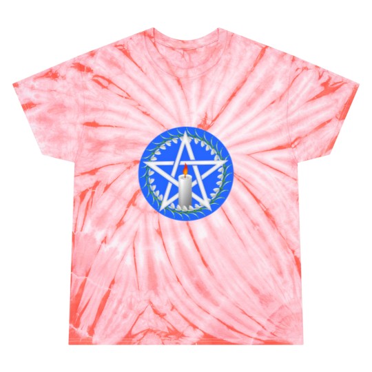 Discover White Imbolc Pentagram with Snowdrops Tie Dye T Shirts