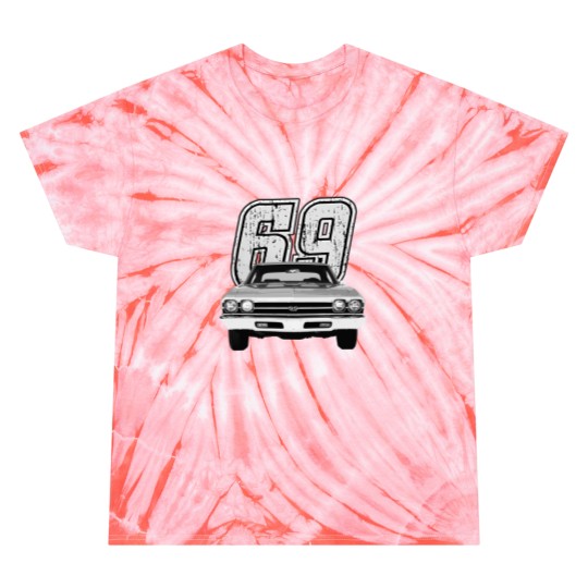 Discover 1969 Chevelle Front Grill View Silhouette Tie Dye T Shirts