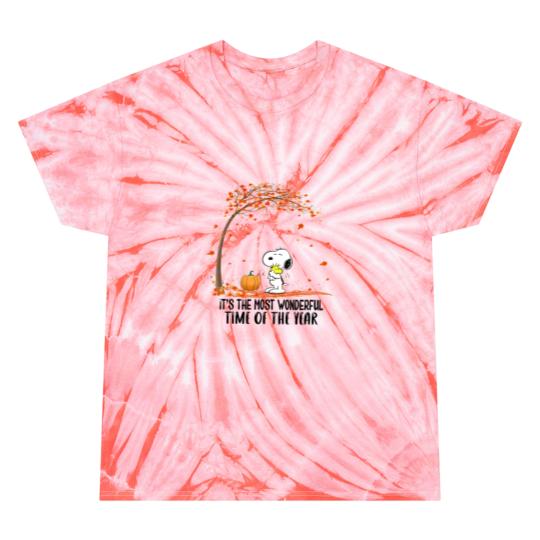 Discover Fall Snoopy Dog Tie Dye T Shirts, Thanksgiving Snoopy Dog Tie Dye T Shirts