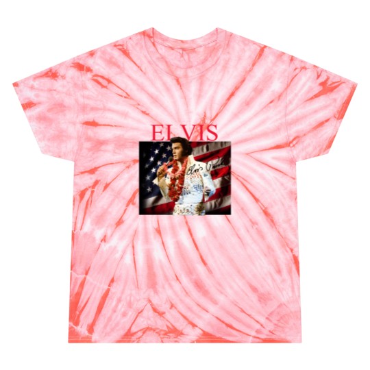 Discover Elvis Presley Signature Cotton T- Tie Dye T Shirts Gift Unisex All Size S to 2345XL