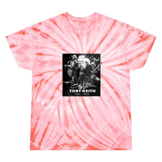 Discover Rare Collection In Memory Toby Keith 1961-2024 unisex Gift Tie Dye T Shirts
