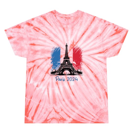 Discover Summer Games, 2024 Paris Olympics, France Tie Dye T Shirts