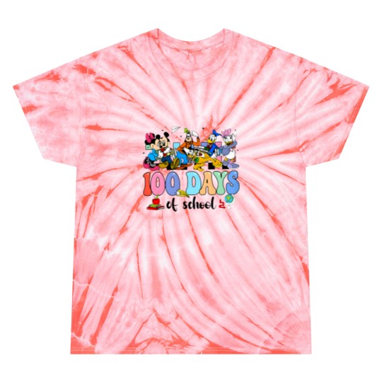 Discover 100th Day of School Tie Dye T Shirts for Teachers, 100 Days Teacher Tie Dye T Shirts