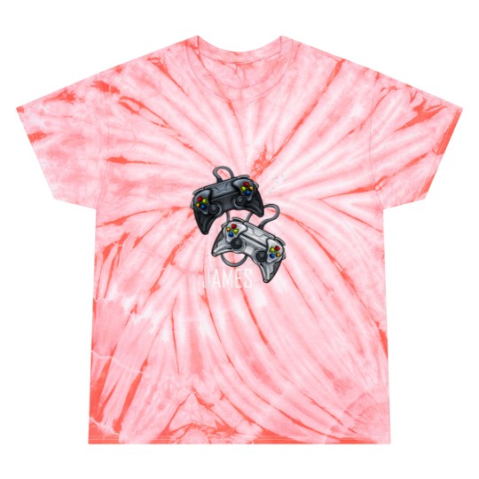 Discover James Video Game Online Gaming Gamer Player Boys Name 3911 Tie Dye T-Shirts