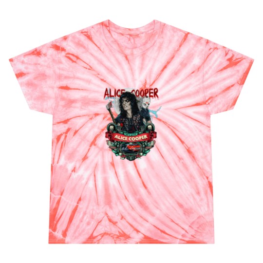 Discover Signature Alice Cooper He's Back Tie Dye T Shirts, Alice Cooper Vintage