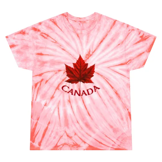 Discover Men's Canada  Canada Flag Men's Tie Dye T Shirts