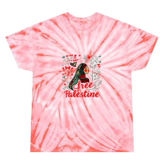 Discover Free Palestine Unisex Tie Dye T Shirts