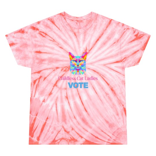 Discover Funny Cat Tie Dye T Shirts for Childless Cat Ladies