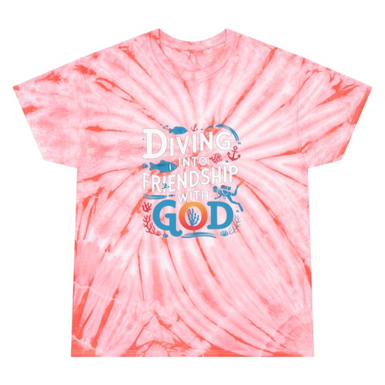Discover divings Into Friendship God Underwater SCUBAs VBS 2024 Beach Tie Dye T-Shirts