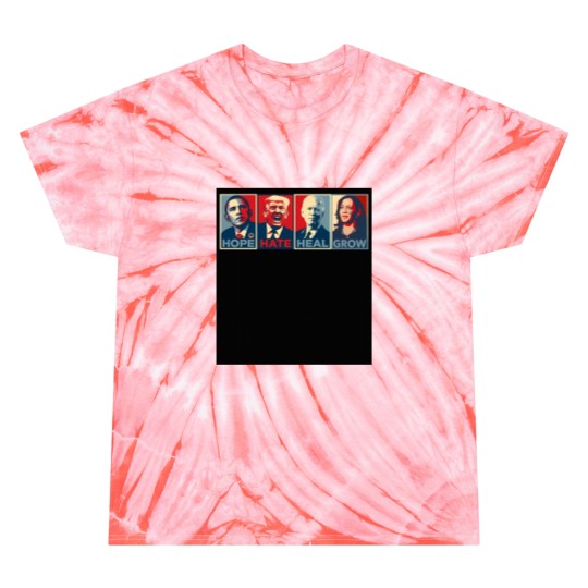 Discover Hope Hate Heal Grow Harris 2024 Tie Dye T Shirts