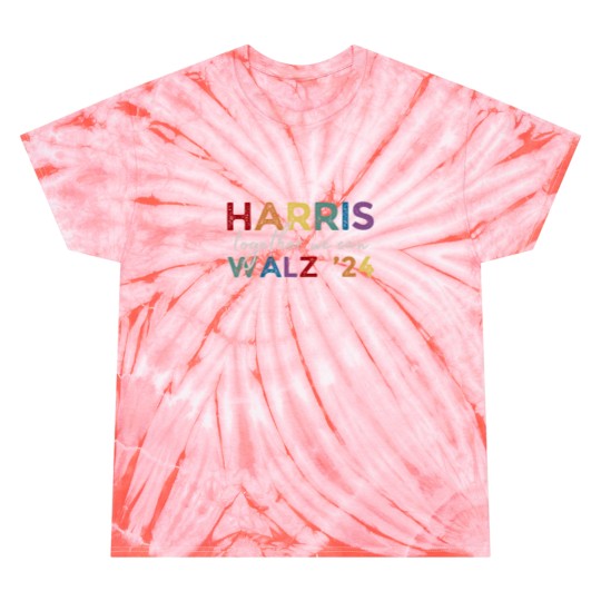 Discover Harris Walz V-Neck Tie Dye T-Shirt 2024 - Kamala