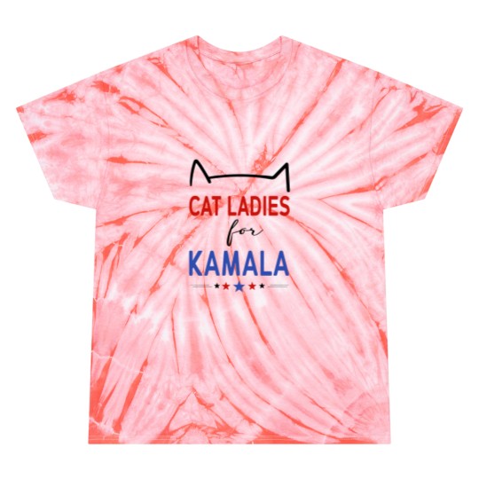 Discover Kamala Cat Lady Tie Dye T-Shirt