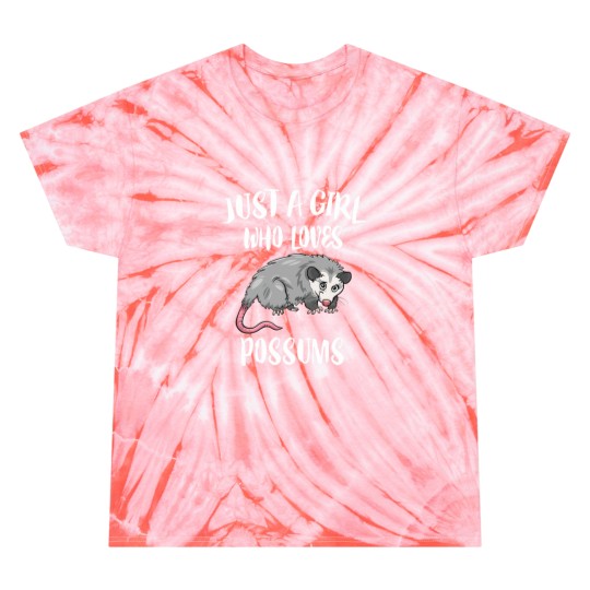 Discover Just A Girl Who Loves Possums Animal Gift Tie Dye T-Shirts