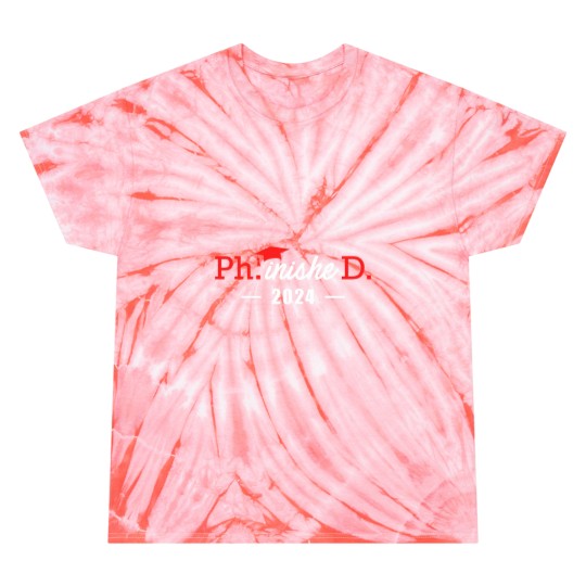 Discover Phinished Ph.D degree 2024 doctor finished Ph.D Tie Dye T-Shirts