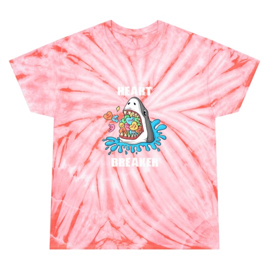 Discover Valentines Day Shark Heart Breaker Funny Boys Kids Tie Dye T-Shirts