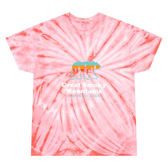 Discover Great Smoky Mountains Bear Great Smoky Mountains Tie Dye T-Shirts