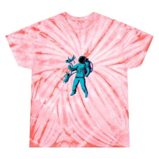Discover Astronaut and cats Tie Dye T-Shirts