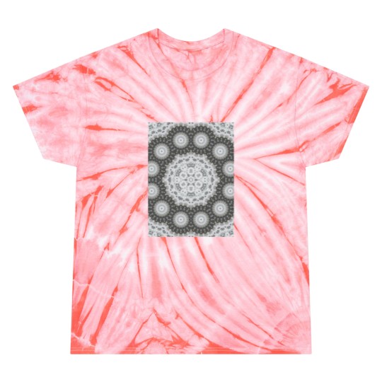 Discover Magic Ripples Kaleidoscope Mandala White Gray Graphic Tie Dye T-Shirts