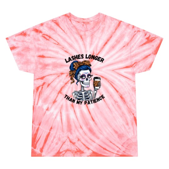 Discover Lashes Longer Funny Fitted Tie Dye T-Shirts