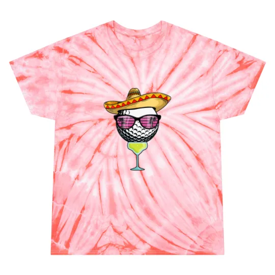Discover Womens Women Cinco de Mayo Golf Ball With Sombrero Margarita Golfer VNeck Tie Dye T-Shirts