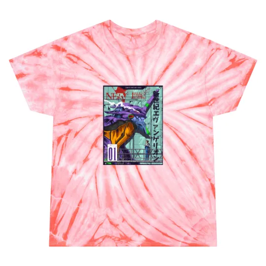 Discover Evangelion EVA 01 Color Premium Scoop Tie Dye T-Shirts