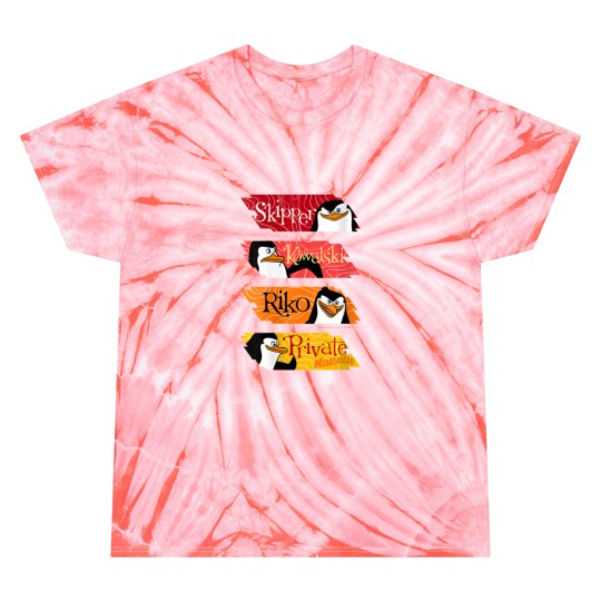 Discover womens madagascar penguins name panels Tie Dye T-Shirts