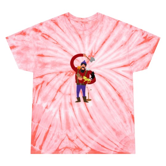 Discover Lumberjack With Cute Kitten Companions 4713 Tie Dye T-Shirts