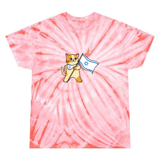 Discover zionist proisrael cat holding an israeli flag Tie Dye T-Shirts