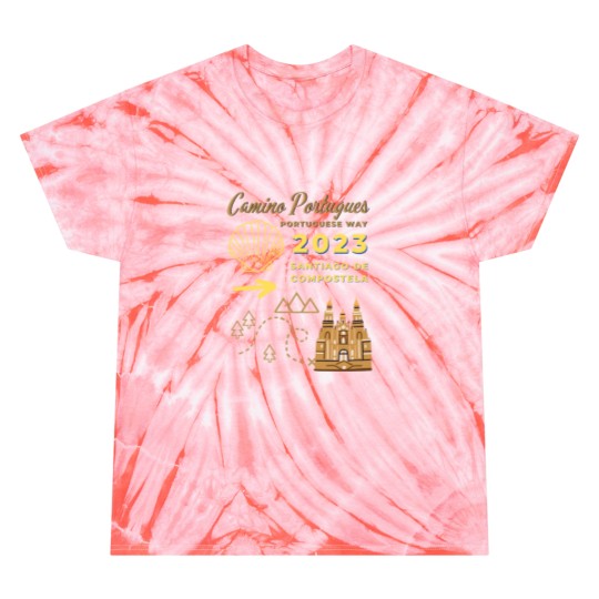 Discover Camino Portugues Portuguese Way 2023 Santiago de Compostela Tie Dye T-Shirts