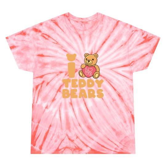 Discover I Love Teddy Bears Tie Dye T-Shirts