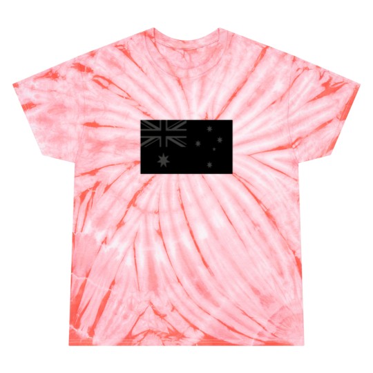 Discover Australia Blackoutstealth Flag Tie Dye T-Shirts