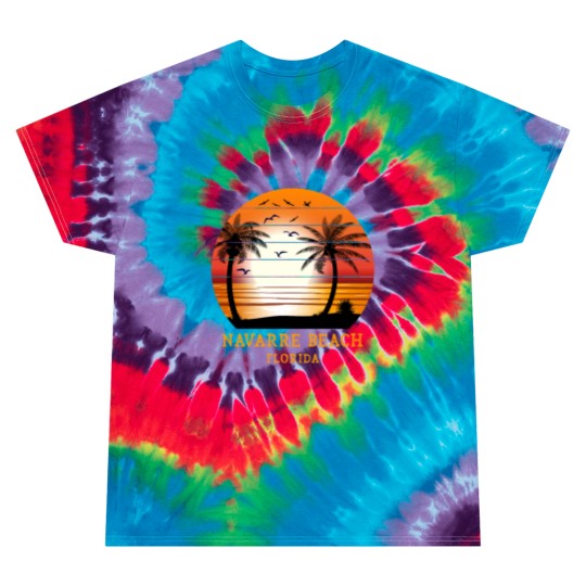 Discover Navarre Beach Florida Vintage Sunset Retro Summer Tie Dye T Shirts
