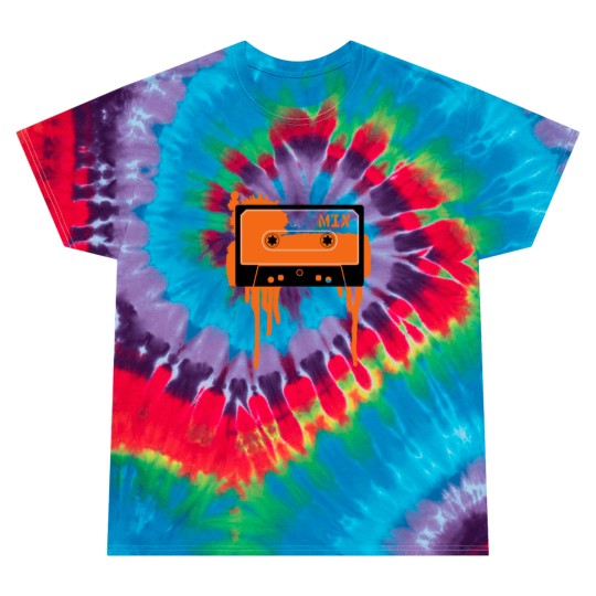 Discover Orange vintage cassette tape Tie Dye T Shirts