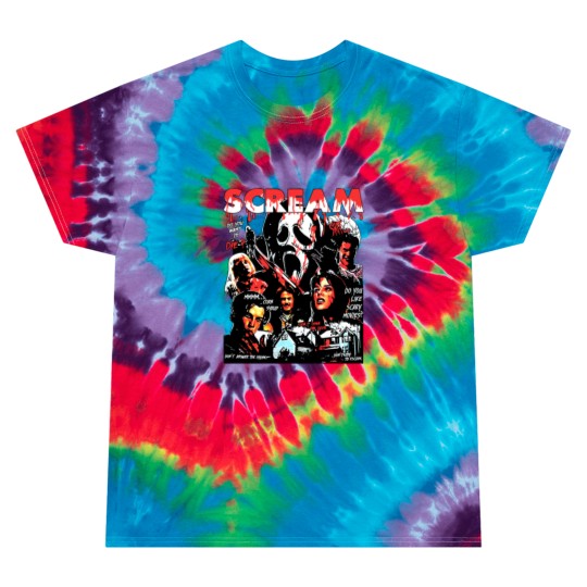 Discover Scream Vintage Halloween Tie Dye T Shirts, Horror Movie Tie Dye T Shirts, Scream Merch