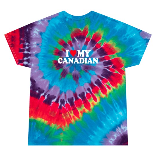 Discover I Love My Canadian Tie Dye T Shirts Heart Funny Canada Gi Tie Dye T Shirts