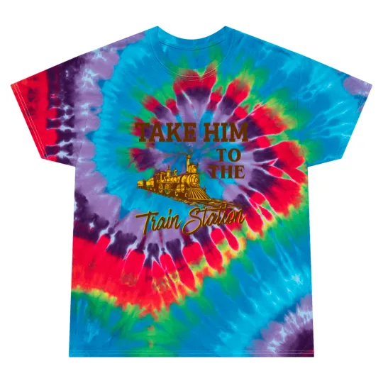 Discover Take Him To The Train Station, yellowst Lover Tie Dye T Shirts