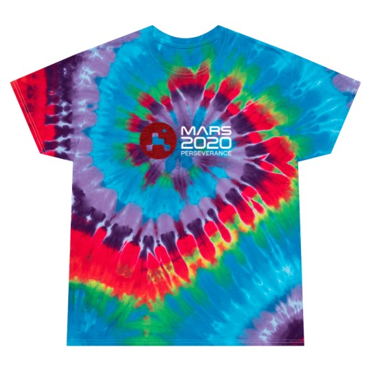 Discover Mars 2020 Perseverance - Space Red Leather Galaxy - Black - Mars 2020 Mission Patch - Tie Dye T Shirts