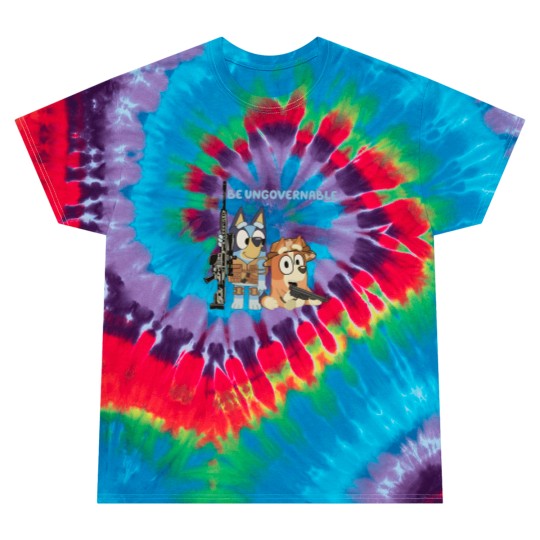 Discover BlueyDad Be Ungovernable Tie Dye T Shirts | BlueyDad And Bingo Family Tie Dye T Shirts