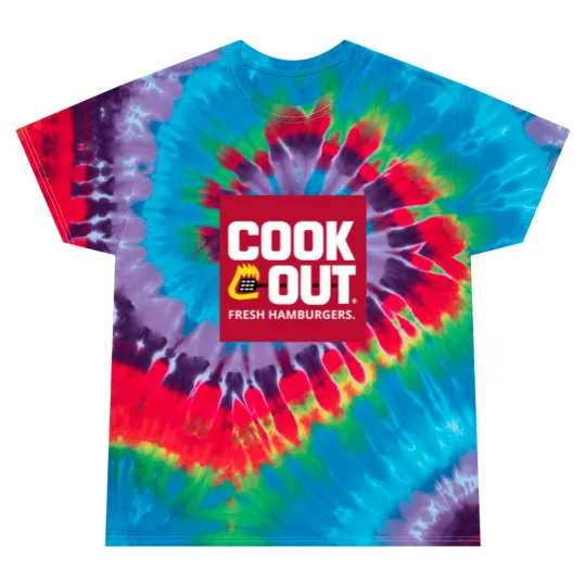 Discover Cookout restaurant logo Tie Dye T Shirts