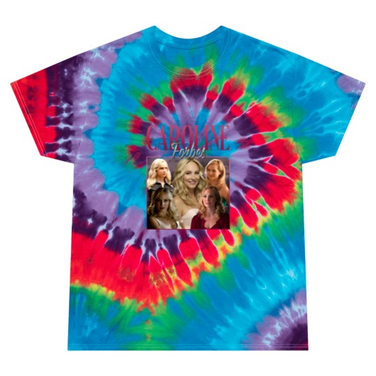 Discover Caroline Forbes Vintage Washed Tie Dye T Shirts, Actress Graphic Unisex Tie Dye T Shirts