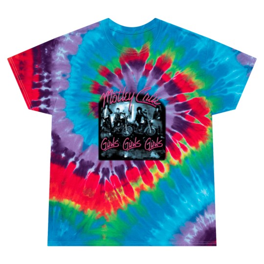 Discover Motley Crue Girls Girls Girls Tie Dye T-Shirt - Black Design